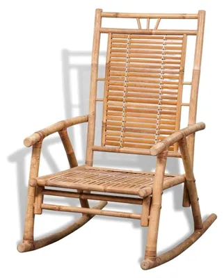 Produktbild von Bambus-Schaukelstuhl für den Außenbereich, Garten- und Terrassenmöbel