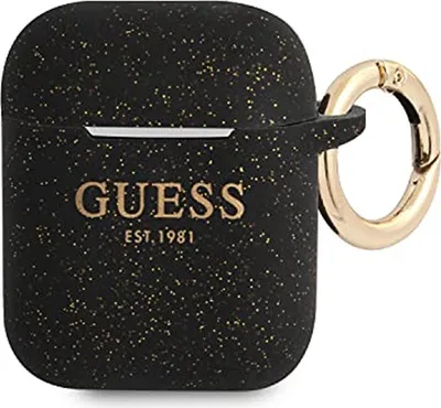 Immagine prodotto di Guess Gua2Sggek Airpods 1/2 Coverczarny/Nero Silicone Glitter