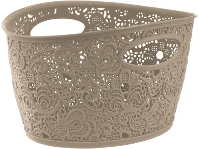 Produktbild von CURVER Aufbewahrungskorb Victoria ca. 29.5x17x10.5cm Aufbewahrungsbox Korb Beige