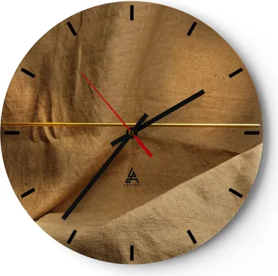 Produktbild von Wanduhr - Rund - Glasuhr - Pfeile Holz Schießen Wettbewerbe - 40x40cm - Schleichendes Uhrwerk - Lautlos - zum Aufhängen bereit - Dekoration Modern - Wanddekoration aus Glas - C3AR40x40-2216
