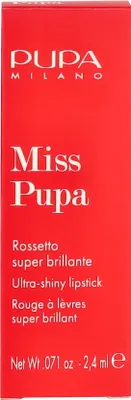 Immagine prodotto di Miss Pupa Rossetto Ultra Brillante (Ultra Brilliant Lipstick) 2,4 ml, 200 Rosa Sorbetto