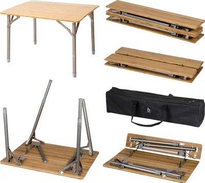 Produktbild von AS Campingtisch 50x65 Gartentisch 4KG Klapptisch Klappbar höhenverstellbar Camping AS