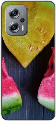 Produktbild von König Design Hülle kompatibel mit Xiaomi Redmi K50i Kunststoff Soft Handyhülle - Handy Case Wassermelone