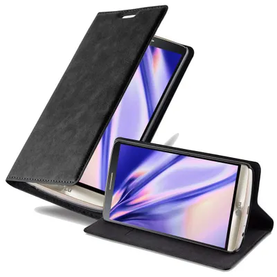 Produktbild von Cadorabo Hülle für LG G3 Schutz Hülle in Schwarz Handyhülle Etui Case Cover Magnetverschluss