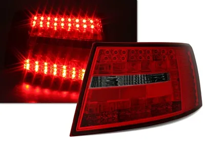 Für Audi A6 4F C6 Limousine 2004-2008 LED Rückleuchten Heckleuchten Rot / Smoke in der Farbe Rot von AD TUNING GmbH & Co. KG