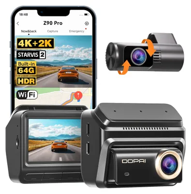 Produktbild von Kamerabasierte Aufzeichnung – Vorder- und Rückkamera in 4K – GPS – Parküberwachung – 64 GB