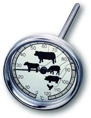 Produktbild von Analoges Bratenthermometer aus Edelstahl, hitzebeständig