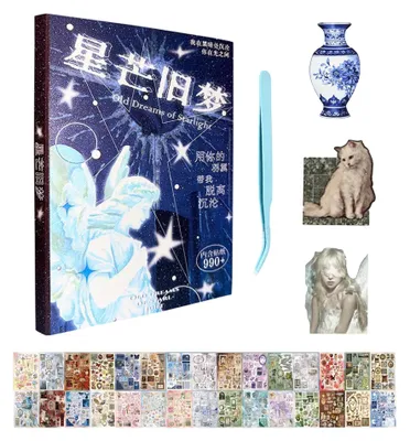 Productafbeelding van Japanische Sticker - 30 Blätter für Journaling - Stickerbuch - Mehrfarbig