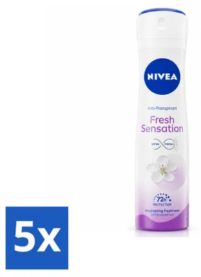 Immagine prodotto di 5 spray deodoranti NIVEA Fresh Sensation - 150 ml - Confezione - 5 pezzi