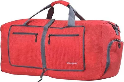 Imagen del producto de Mochila deportiva y de viaje Unyqoos® de 60 litros – bolsa de gimnasio impermeable de poliéster, con compartimento para zapatos, de 65 x 45 x 26 cm (plegada: 27 x 24 cm), para mujeres y hombres