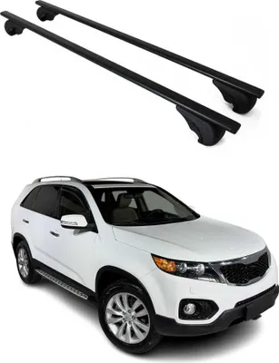 Obrázok produktu pre Priečne strešné nosiče pre Kia Sorento 2009-2015 Čierna farba