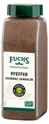 Produktbild von Fuchs Professional Pfeffer schwarz gemahlen fruchtig schärfe 550g