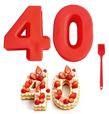 Immagine prodotto di Set da 2 stampi in silicone rosso, ideali per la preparazione di torte, senza BPA, antiaderenti, diametro 10 pollici