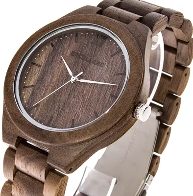 Produktbild von Excellanc Holzuhr Herrenuhr Walnussholz