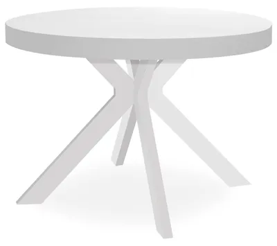 Image de MENZZO Table ronde extensible Myriade Blanc