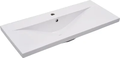 Produktbild von vidaXL Einbauwaschbecken 91x39,5x18,5 cm Keramik Weiß