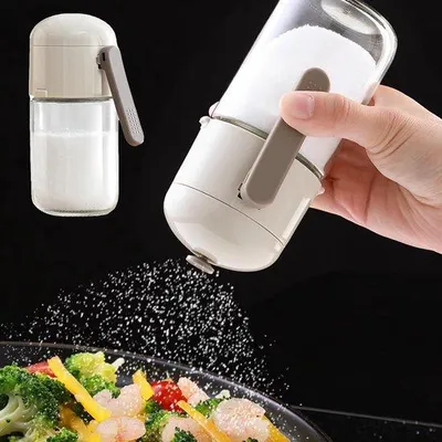 Zdjęcie produktu dla Szklany dozownik na słodycze, 200 ml, szklane pojemniki na słodycze, dozownik na słodycze z pokrywką, pojemniki na zioła, pojemniki na przyprawy, solniczki do kuchni i kawiarni