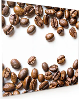 Produktbild von Küchenrückwand Spritzschutz Glas mit Motiv Kaffeebohnen 40 x 40 cm