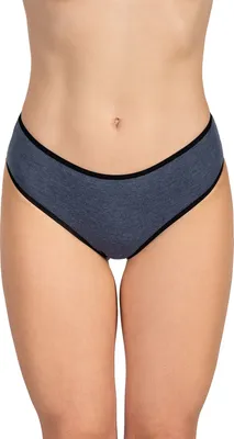 Produktbild von Vivisence Dame Slip Unterhose Klassisch Komfortabel Baumwolle Trendig Alltag Unterwäsche 4016 , dunkelblau, M