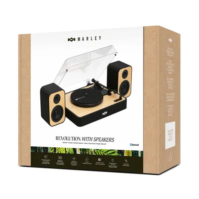 Verpackung des Revolution mit Lautsprechern im Eco-Design