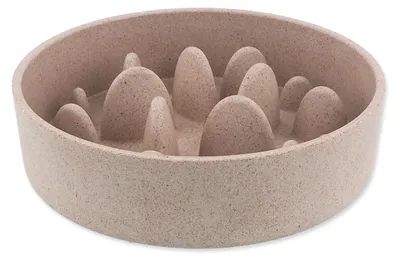 Produktbild von Dog Fantasy Napf gegen Schlingen EcoStyle beige 17cm, 750ml
