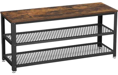 Immagine prodotto di Scarpiera a struttura – Industriale – 100 x 30 x 45 cm – Metallo e legno