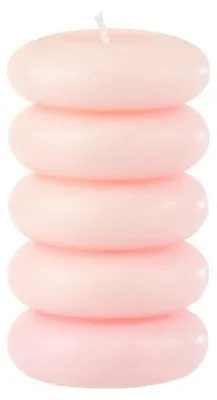 Zdjęcie produktu dla Świeca filarowa MACARON 11,5 cm różowa