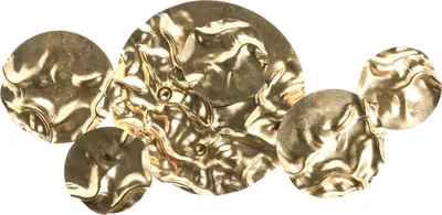 Produktbild von BELIANI Wanddekoration Gold Eisen Kreise Einteilig Handgemacht Modern Wandobjekt Wanddeko für Schlafzimmer Wohnzimmer Flur Küche Esszimmer