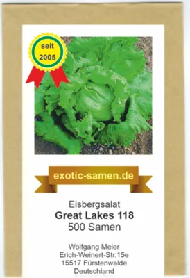 Produktbild von Eisberg-Salat - Eisbergsalat - Great Lakes 118 - Preisgewinner - 500 Samen