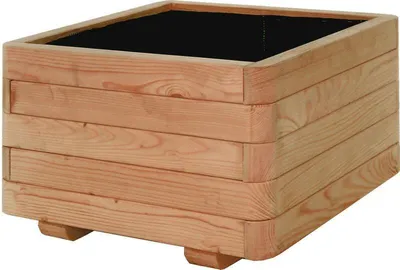 Produktbild von Blumenkasten Purpurea quadratisch inkl. Stoffeinsatz - Abmessung: 50 x 50 x 31 cm (B x T x H)