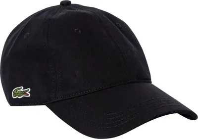 Produktbild von Lacoste Baseballkappe mit seitlichem Logo, Schwarz One Size