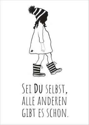 Produktbild von Postkarte "U. Wathling: Sei Du selbst, alle anderen gibt es schon."