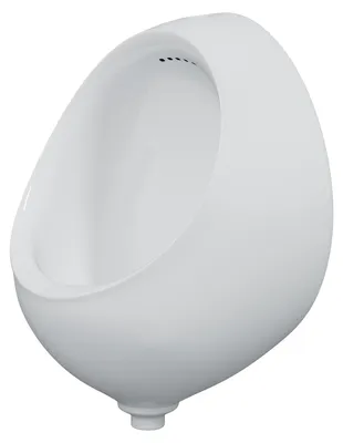 Produktbild von HAGO24 Urinal Pissoir Keramik Urinalbecken Wandmontage Zulauf oben Hygienisch Pflegeleicht Badezimmer Gäste WC Weiß