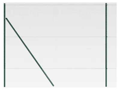 Produktbild von Zaunpfosten Grün 25 x 1,5 m (19 x 19 mm Masche) Stahl, Garten- und Terrassenzaunpfosten, wetterfest und pulverbeschichtet