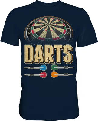 Produktbild von Dartpfeil Dartscheibe 180 Darts T-Shirt – Navy / 4XL