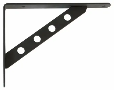 Produktbild von AMIG Regalbodentrager - Metall - schwarz - H300 x B240 mm