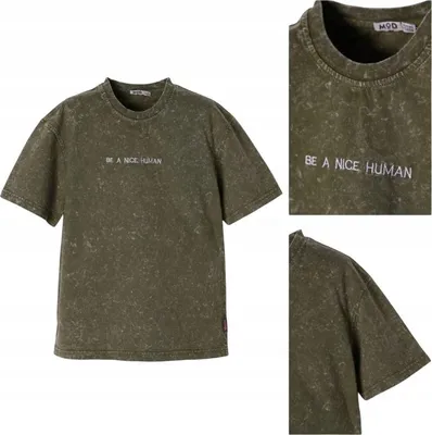 Produktbild von T-Shirt für Jungen - Stone Washed Khaki - 100% Baumwolle - Modernes Design - Bequem und Langlebig Größe  122,  Alter 7 Jahre