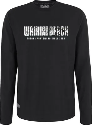 Produktbild von Übergrößen Longshirt Waikiki weiß AHORN SPORTSWEAR Schwarz 10XL
