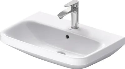 Produktbild von Duravit Waschtisch DuraStyle 650 mm mit ÜL, mit HLB, 1 HL, weiß
