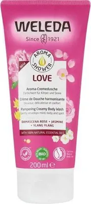 Obrázok produktu pre Weleda Aroma Shower LOVE, Sprchovací gél, 200 ml, Dospelí, Unisex, Telo, Univerzálna pleť