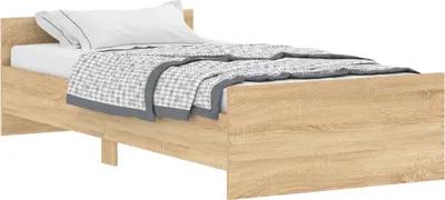 Obrázok produktu pre vidaXL Rám postele bez matraca Sonoma dub 100x200 cm materiál na báze dreva