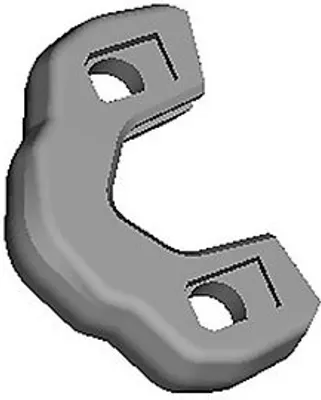 Produktbild von Foxeer Mega 5 Bodenplattenschutz 3D Druck TPU Schwarz