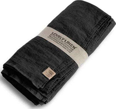 Produktbild von Lovely Linen Lovely Tischdecke Leinen dark grey 145 x 250 cm