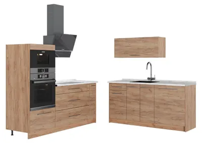 Obrázok produktu pre Kuchyňa Vicco Fame-Line Dub Goldkraft/Dub Goldkraft 340 cm, AP Marble, Model 63703