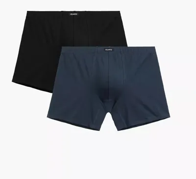 Produktbild von Herren-Boxershorts Atlantic aus Baumwolle Schwarz Marineblau M