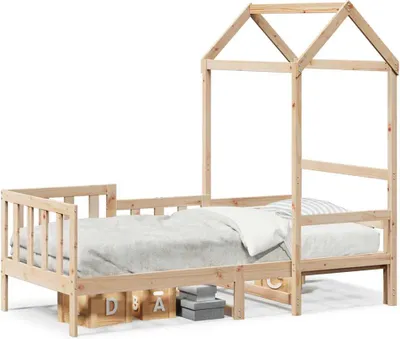 Immagine prodotto di vidaXL Letto da giorno con tetto 80x200 cm in legno di pino massiccio