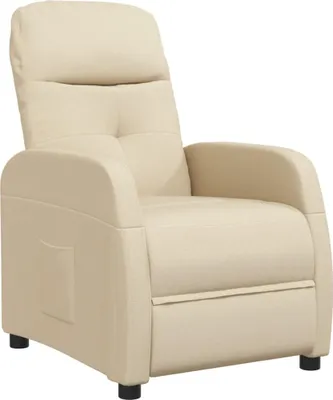 Immagine prodotto di vidaXL Poltrona relax in tessuto crema