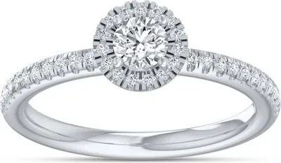Produktbild von 585er Weissgold Verlobungsring Solitaire mit Diamanten ca. 0,54 ct. Gr. 54