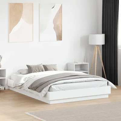 Produktbild von vidaXL Bettgestell Weiß 120x190 cm Holzwerkstoff