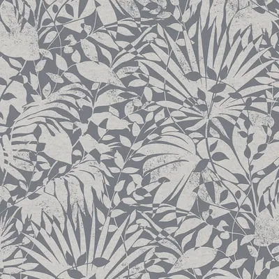 Produktbild von Profhome 388314-GU Luxus Vliestapete Floral Metallic Effekt grau silber 5,33 m2